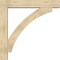 Ekena Millwork Thorton Block Rough Sawn Bracket w/ Offset Brace, Douglas Fir, 8"W x 48"D x 48"H BKT0806X48X48THR05RDF - alternate 4